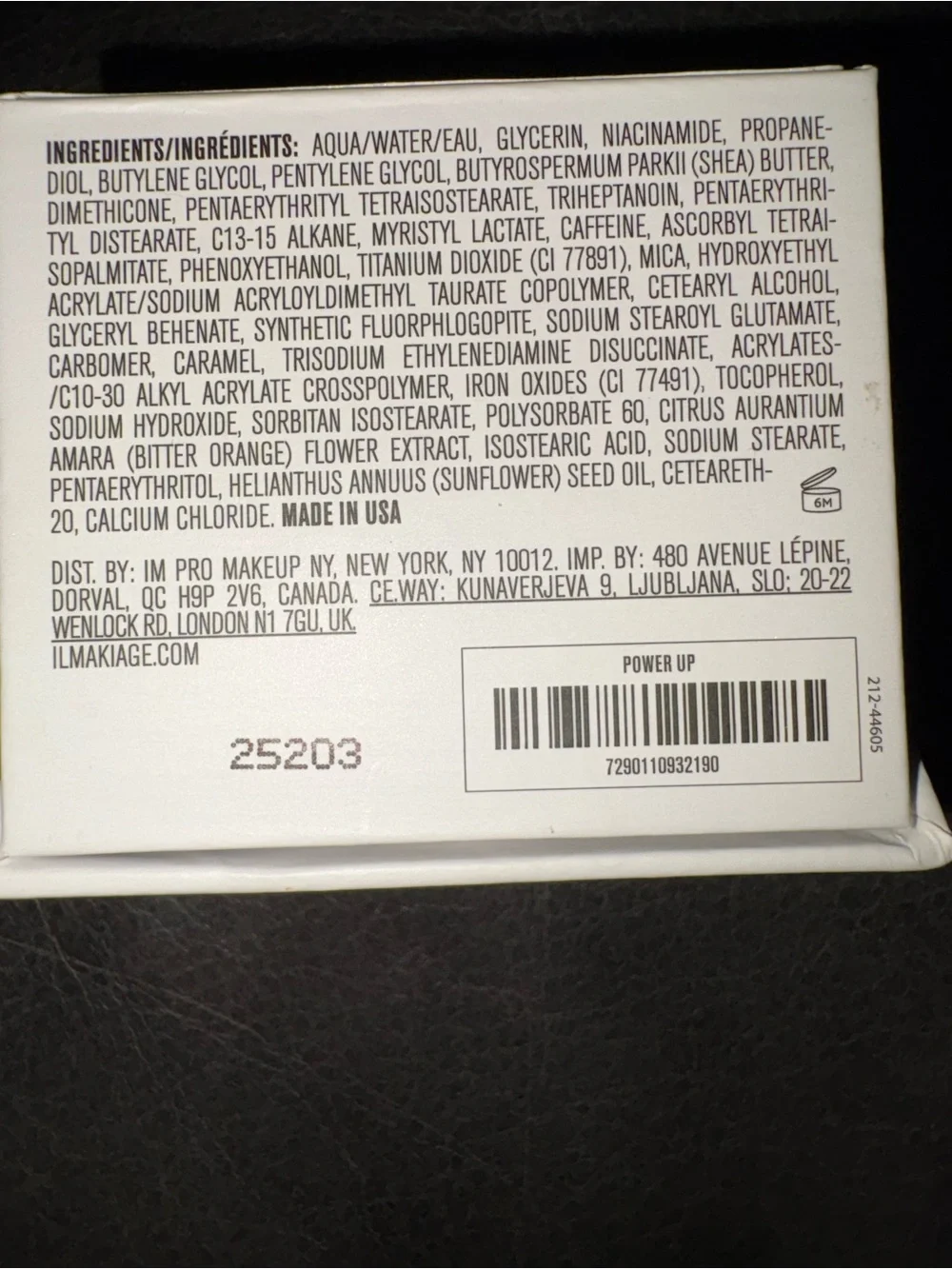 IL MAKIAGE SKIN POWER UP EYE CREAM New in the box
